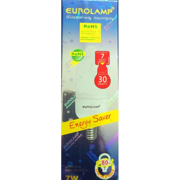 Eurolamp 147-87200 7W E14 Ηλεκτρονικός Λαμπτήρας Κεράκι